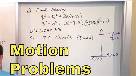 18 Free Fall Motion Problems In Physics Acceleration Due To Gravity