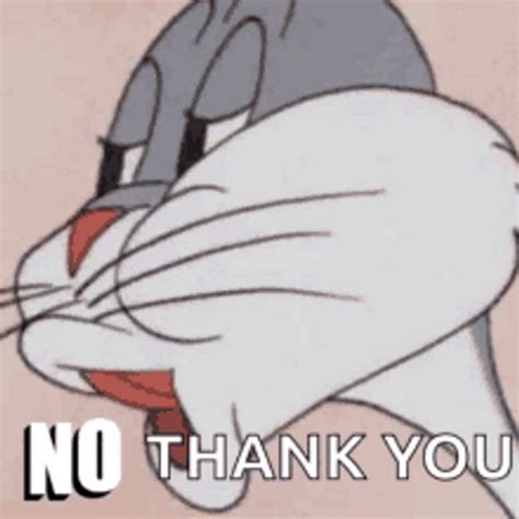 Bugs Bunny Looney Tunes Saying No 
