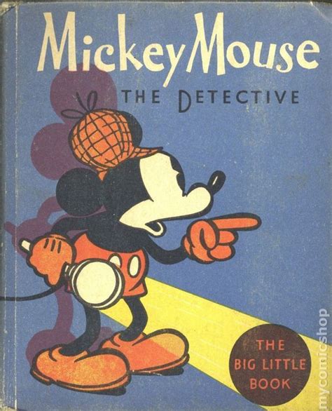 Mickey Mouse The Detective 1934 Whitman Blb Comic Books
