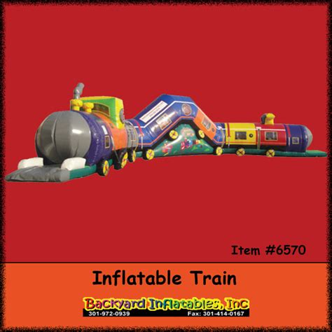 Inflatable Train Backyard Inflatables