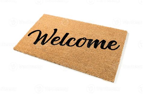 Welcome Mat Isolated On White Background 16377728 Stock Photo At Vecteezy