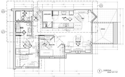 Floor Plan Construction Document Corey Klassen Interior Design