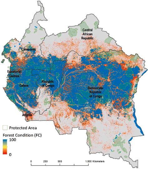 Forest Condition For Congo Basin Forests 2015 Protected Areas Data