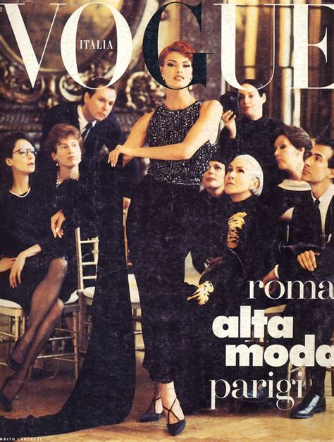 Linda Evangelista By Steven Meisel For Vogue Italia Sept 1991