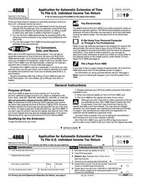 Free Printable Tax Extension Form Printable Forms Free Online