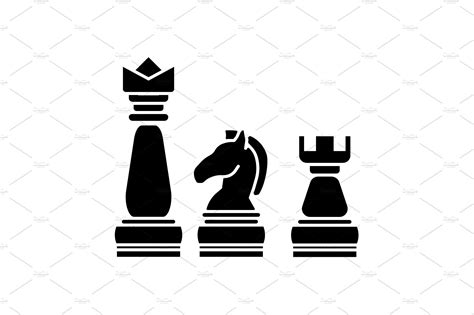 Chess Icon Vector Custom Designed Icons Creative Market