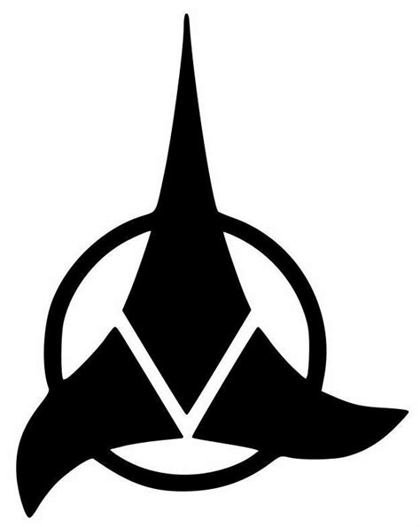 Framed Print Star Trek Klingon Logo Picture Voyager Next Generation