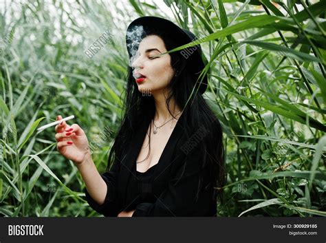 Sensual Smoker Girl Image Photo Free Trial Bigstock
