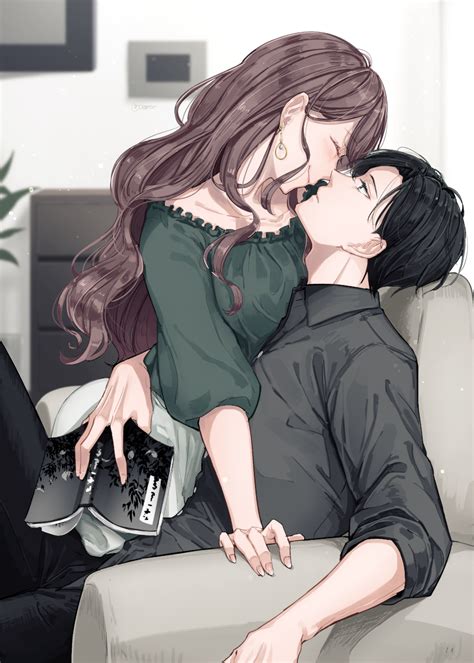 Couple Amour Anime Couple Anime Manga Anime Couple Kiss Romantic