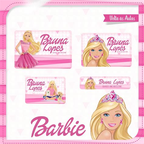 Etiquetas Para Imprimir De Barbie