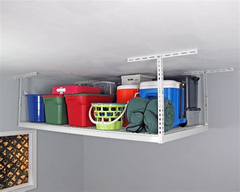 Saferacks 4 X8 Overhead Garage Storage Rack Installation Dandk Organizer