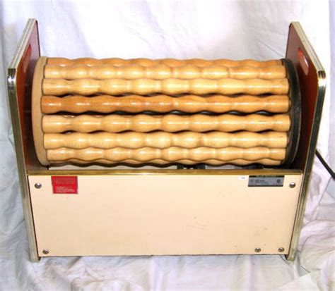 vintage mid century vitamaster massage machine maple rollers etsy