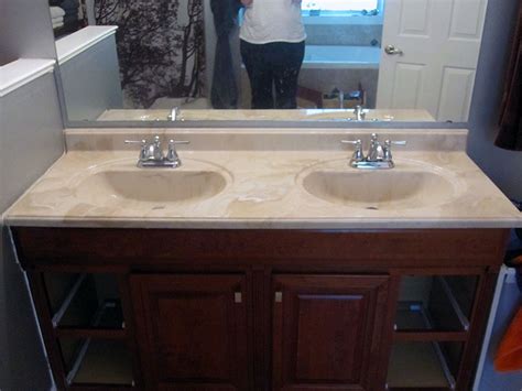 Collection by m/i homes design center. Refinishing the Bathroom Vanity Top: Part 1 - JulepStyle