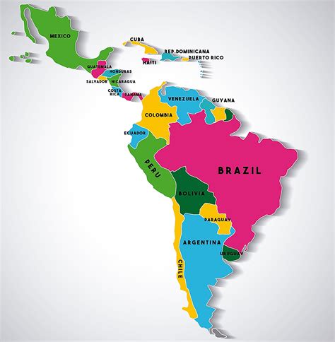 Mapas Da America Latina YaLearn