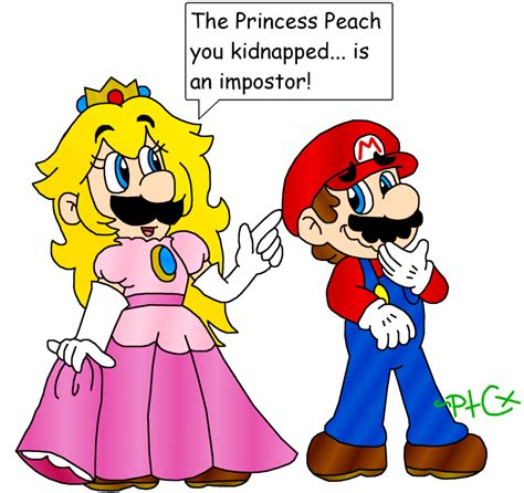 Mario And Princess Peach Are Talking To Each Other