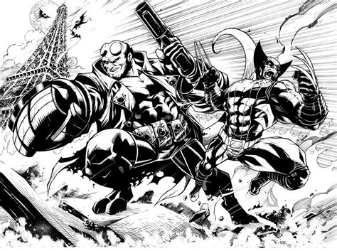 Hellboy And Wolverine By Olivernome On Deviantart