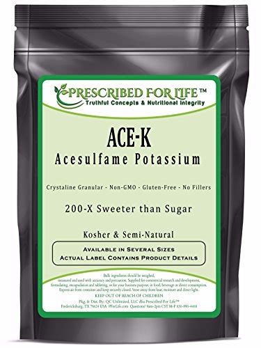 Many have no idea it makes them crave more sugar and can add to weight gain. Buy Acesulfame Potassium (Ace-K) - 200x Sweeter than Sugar ...