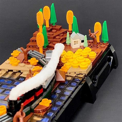 A Lego Microscale Train Ride Everydaybricks