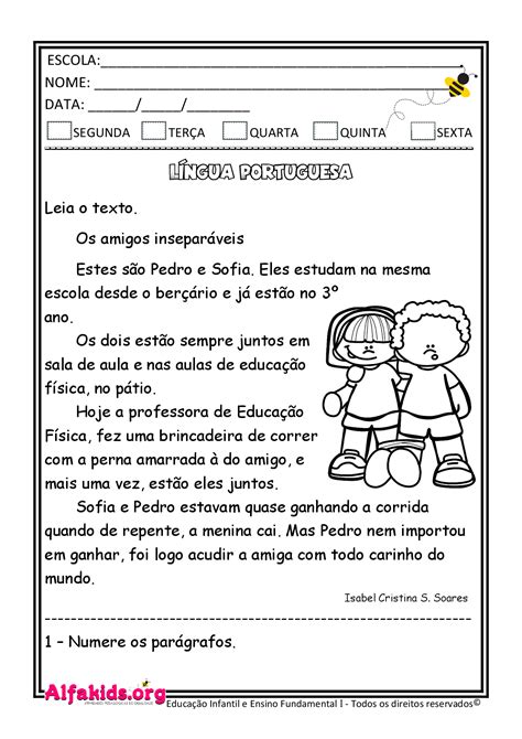 Atividade De Portugues Com Texto Sololearn