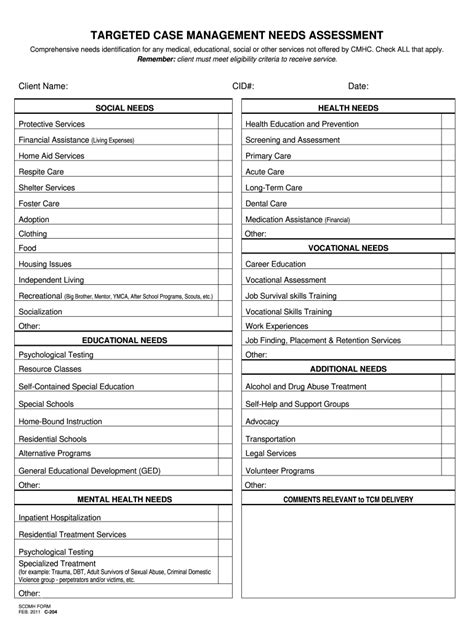 Case Management Worksheets Pdf 2011 2024 Form Fill Out And Sign