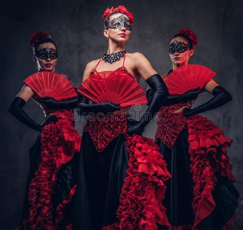 flamenco spanish seductive dancers wearing traditional costume stock image image of carnival