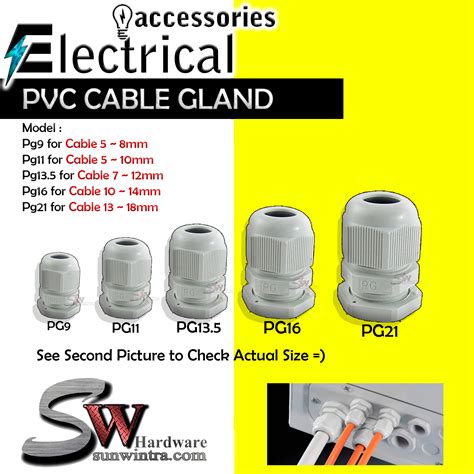 JIGO Cable Gland PVC White IP68 PG 9 PG 11 PG 13 5 PG 16 PG 21