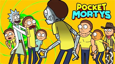 Pocket Mortys 1st Hour Gameplay New Rick And Morty Game Youtube