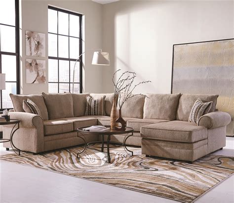 Westwood 3 Piece Chenille Sectional By Coaster 501001