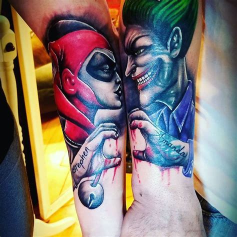 Diseño Tattoo Tatuaje Pareja Harley Quinn Y Joker Best Tattoo Ideas