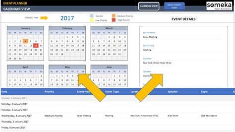 Interactive Excel Calendar Template Best Wallpaper