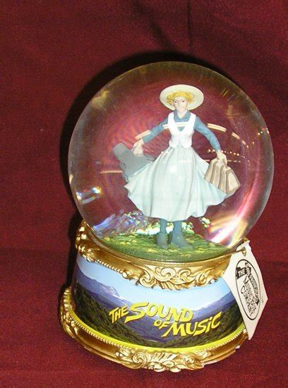 Sound Of Music Snow Globe Julie Andrews Music Box