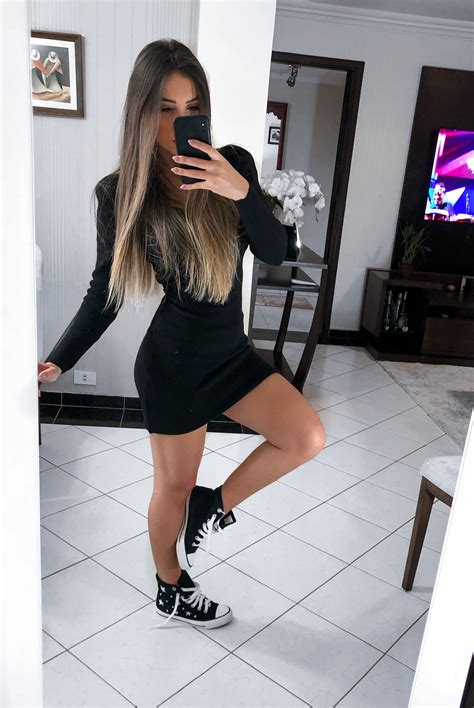 Vestido + all star | Looks estilosos, Vestido com all star, Looks casuais