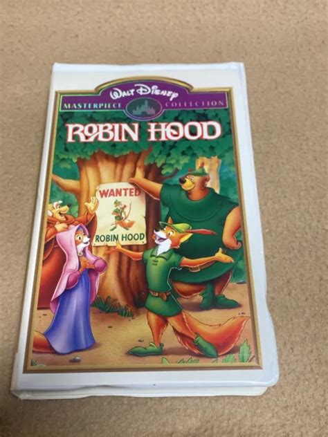 Robin Hood Vhs Video Tape Walt Disney Masterpiece Bb Disney Vhs My