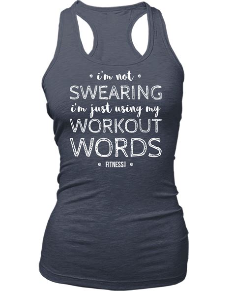 Im Not Swearing Im Using My Workout Words Fitnessteeco Funny