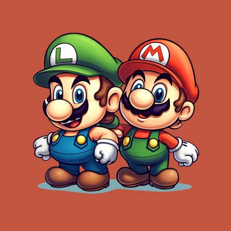 Super Mario Bros Super Mario Brothers Childhood Characters Cartoon