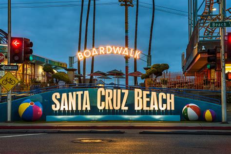 Santa Cruz Boardwalk And Amusement Park Stock Photo Download Image