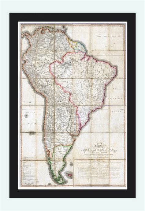 Mapa de venezuela para descargar políticos físicos mudos con nombres de.sus fronteras delimitan con colombia, brasil y guyana; Old Map South America Brasil Venezuela Peru Argentina ...