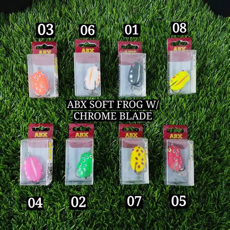 Lure Abx Soft Frog With Chrome Blade 30mm 45g 1stopfishing