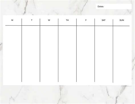 Create Your One Week Calendr To Prink | Get Your Calendar Printable