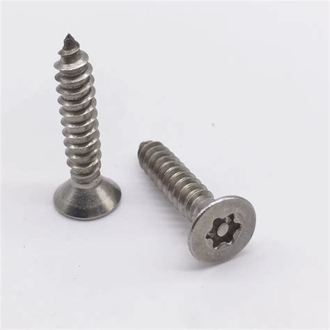 St29 Security Self Tapping Screw Pin In Torx Drive Countersunk Flat