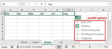 Autofill In Excel Javatpoint