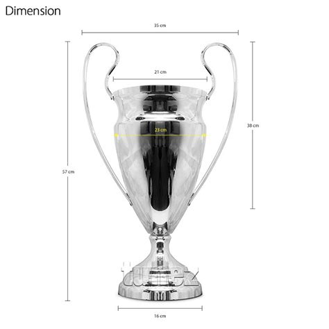 The official home of europe's premier club competition on facebook. Replica Official UEFA Champions League Metal Trophy ...