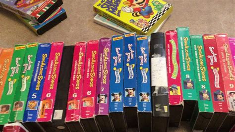 Disney Sing Along 17 VHS Tapes