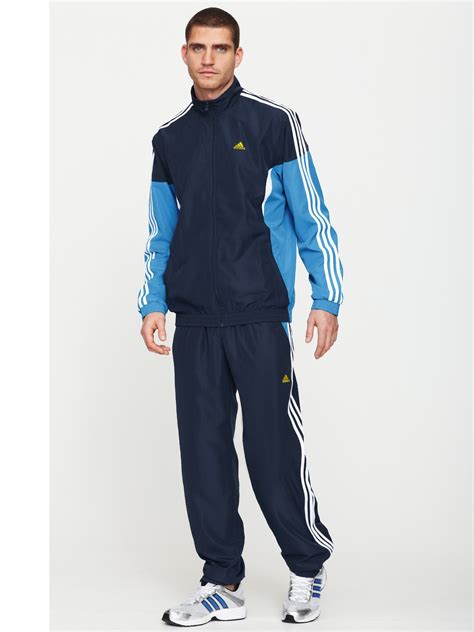 Jogger jacket & pants suit | mens sweat suits, mens suits. Adidas Adidas Mens Woven Cuffed Tracksuit in Blue for Men ...