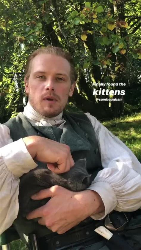 Here Are New Pics And Video Of The Cast Of Outlander With The Cat Playing “adso” More After The