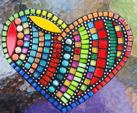 Pin En Mosaics Hearts And Vintage