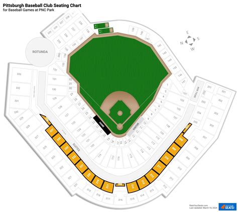 Pnc Park Seating Chart Rows Seats And Club Seats