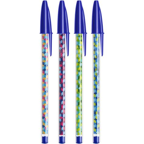 Bic Cristal Collection Ballpoint Pens Medium Point 10 Mm Blue
