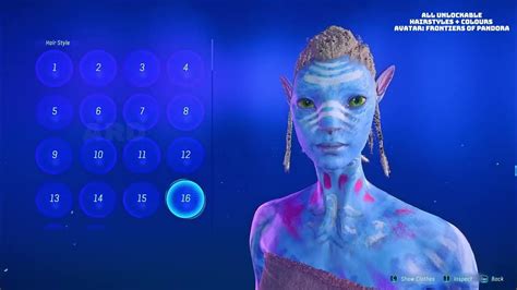 Avatar: Frontiers of Pandora // All unlockable hairstyles + colours