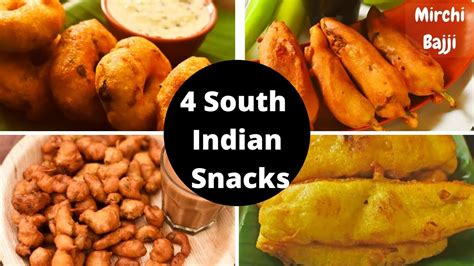 4 South Indian Snacks 4 Snacks Recipes 4 Easy Tea Time Snacks